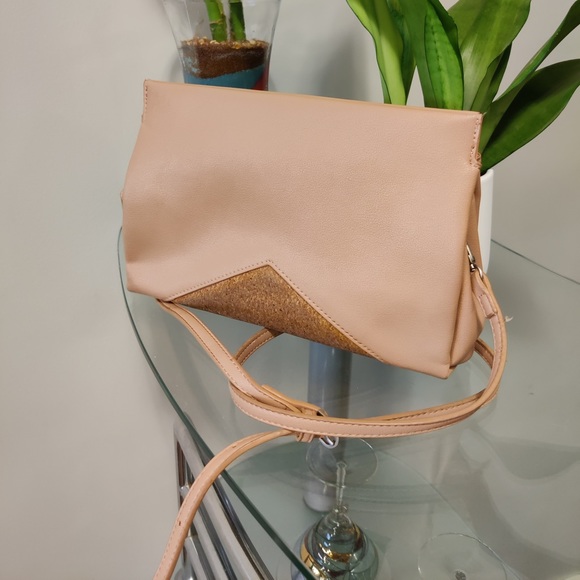 Pixie mood cream / beige faux leather and cork shoulder bag purse - Picture 4 of 6